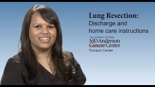 Lung resection: Discharge and home care instructions