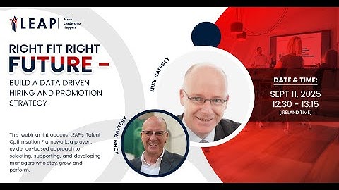 Right Fit Right Future - Build a Data Driven HIring and Promotion Strategy