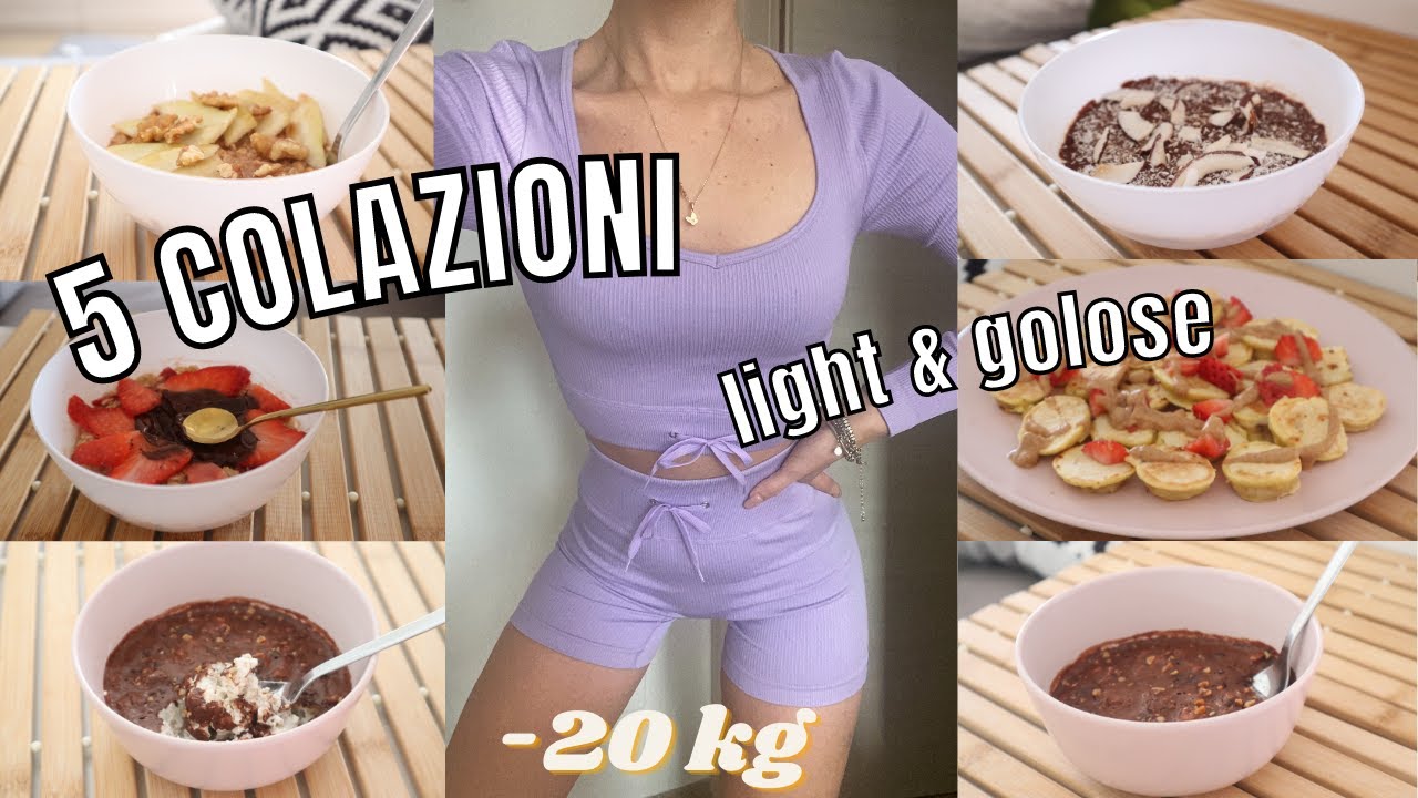 5 colazioni LIGHT per PERDERE PESO senza soffrire! 🍰🥥🍫