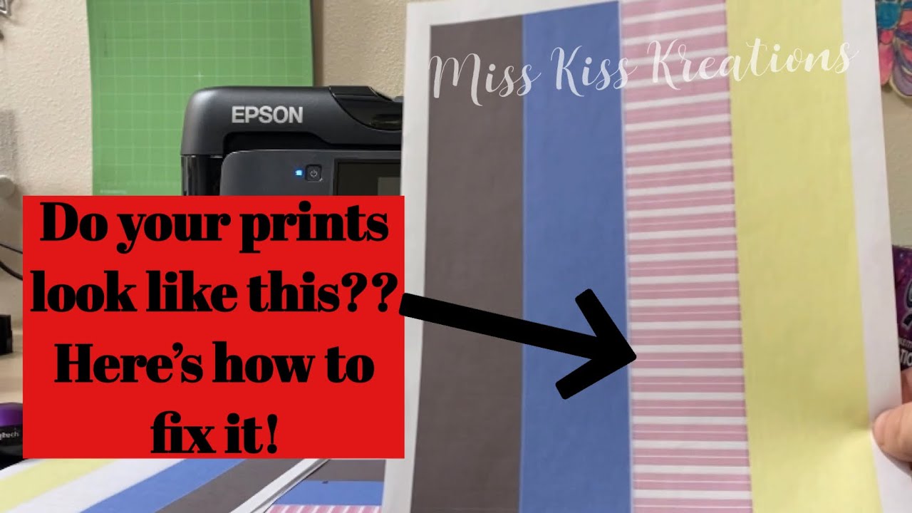 How to lines in printout. How to clean a printhead - YouTube