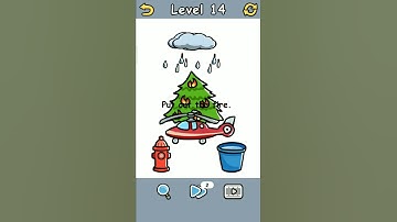 Brain crack level 14 Put out the fire, Solution Walkthrough