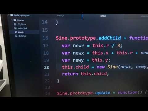 Fractal Spirograph translated into JavaScript 6