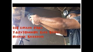 110 grain FMJ 7.62x38 mmR ( Gas Seal) Range Session