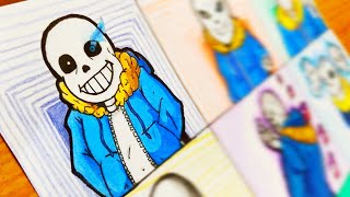 Drawing Sans in different styles | Undertale