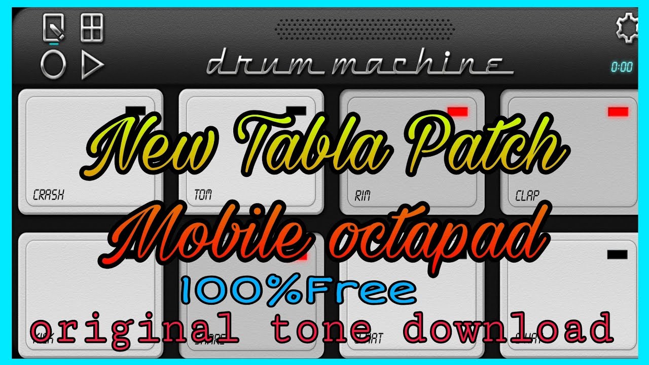 New Tabla patch Mobile octapad Pradeep ll Free download YouTube