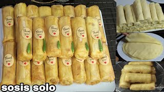 RESEP SOSIS SOLO EKONOMIS‼️ HASIL KOKOH....  ANTI SOBEK DAN LENTUR