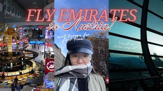 Flying Emirates 🇦🇪 | Dubai Transit & Finally in Vienna, Austria! 🇦🇹 screenshot 2