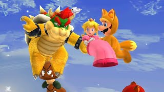 Super Mario 3D Land 4K - All Levels with Luigi