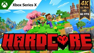 Hardcore Minecraft on Xbox Series X: FULL GAME Walkthrough! 4K 60fps
