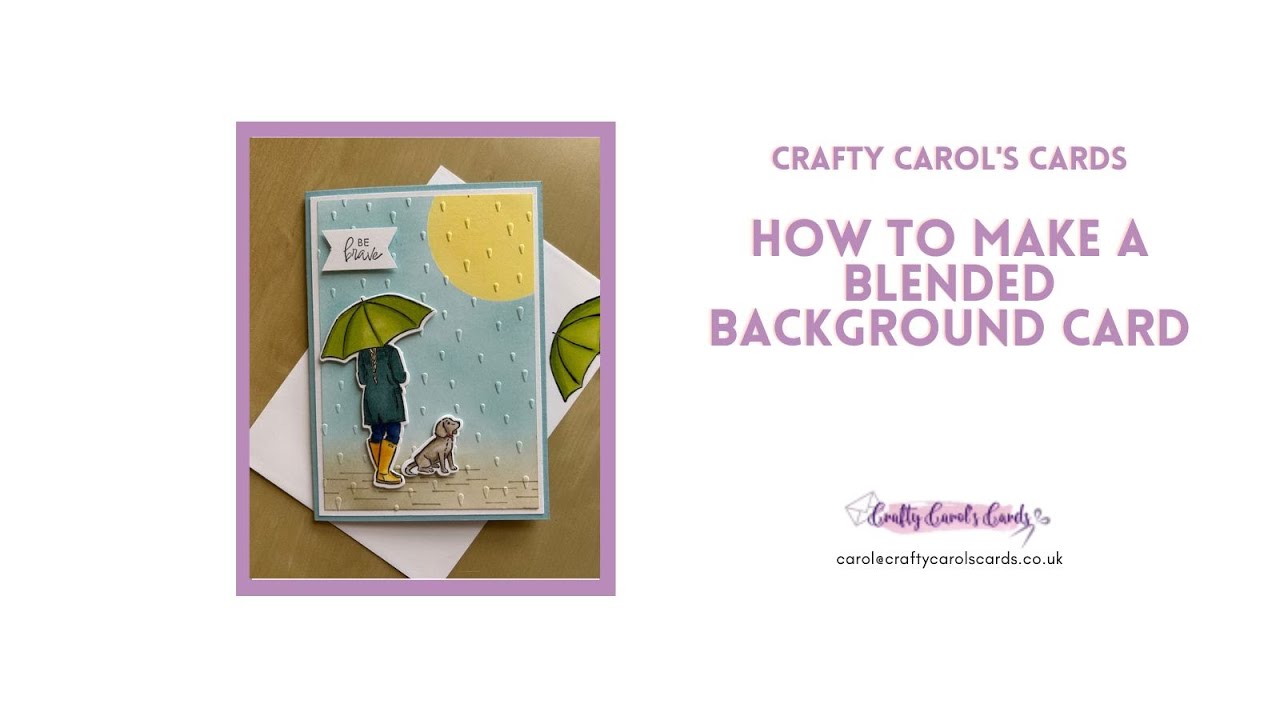 How to make a Blended Background card - YouTube