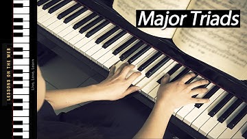 How to Play Major Triads - Learning Chords on Piano