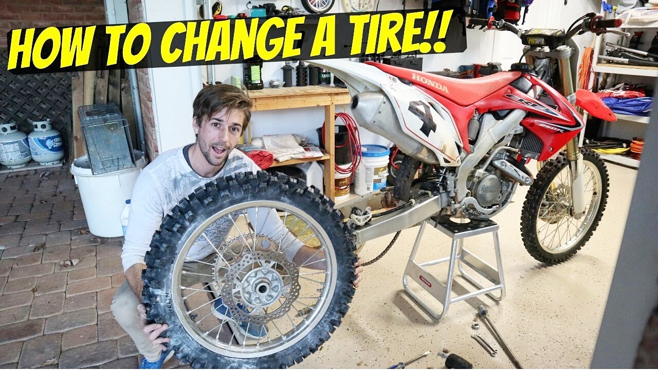 How To Change a Dirtbike Tire! YouTube