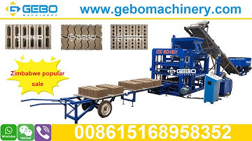 QT4 20 maxi standard zigzag Interlocking brick making machine in Kwekwe Bulawayo Harare Zimbabwe