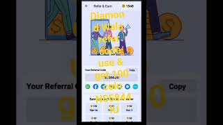 diamond Wala app refer code # short Jay shree mahakal