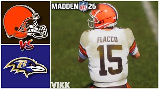 Browns vs Ravens Week 2 (Madden 26 Simulation)