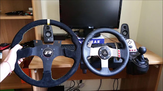 Logitech G27 steering wheel mod - YouTube