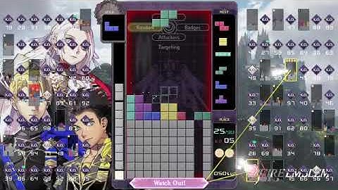 my tetris clear counters the garbage lines w/ 10 lines in tetris 99 today!!!