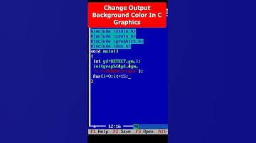How to change output background color in C Graphics Part 4 | C Graphics #coding #shorts