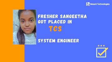 Besant Technologies Review | Fresher Sangeetha Got Placed in TCS After Completed Software Testing