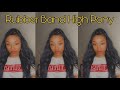 High Ponytail - Rubber Band Ponytail - Easy Natural Hair Tutorial