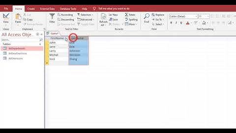 Microsoft Access Tutorial 2 - SQL Query SELECT FROM (Easy)
