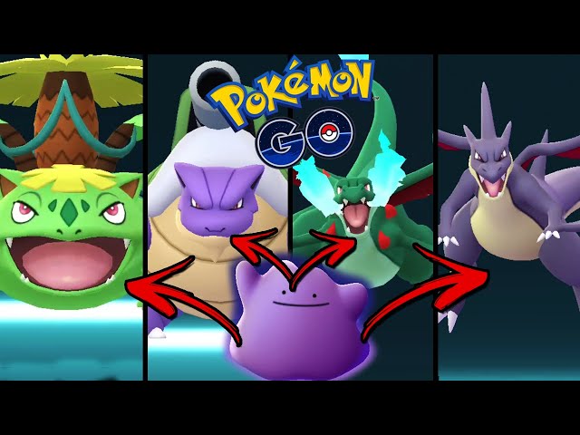 How to MEGA EVOLVE DITTO in Pokemon Go - All Ditto MEGA EVOLUTIONS