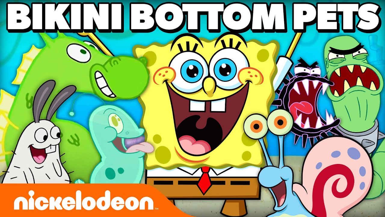 ⁣45 MINUTES Of SpongeBob's PETS In Bikini Bottom! | Nickelodeon Cartoon Universe