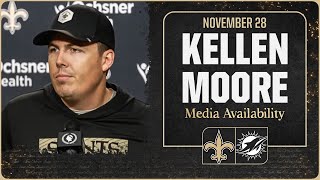 Kellen Moore previews Week 13 at Miami Dolphins | New Orleans Saints