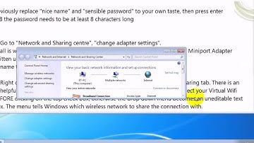 How To create virtual Wifi network in windows 7 8 tutorial