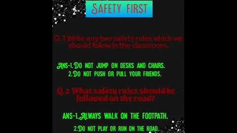 Class-2, Subject-EVS, Video - 35 Part-4  Safety First (Chapter-10) by Mrs.Shweta Sharma