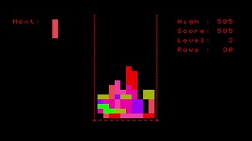 Tetris (Mike Sweet & Hug Nguyen) for the TRS-80 CoCo