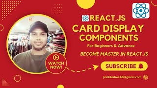 React.Js Dynamic Cards Display | Build Dynamic Cards in React.js | Complete Guide to Props & JSX.