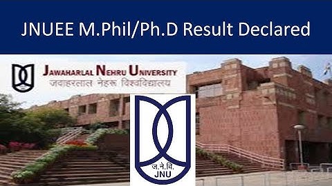 JNU M.phil/Ph.D  Result 2020 Admission  Declared?