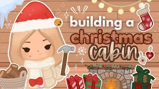 I Built a Cozy Christmas Cabin in Toca Boca 🎄❄️ | Build With Me (Part 1)