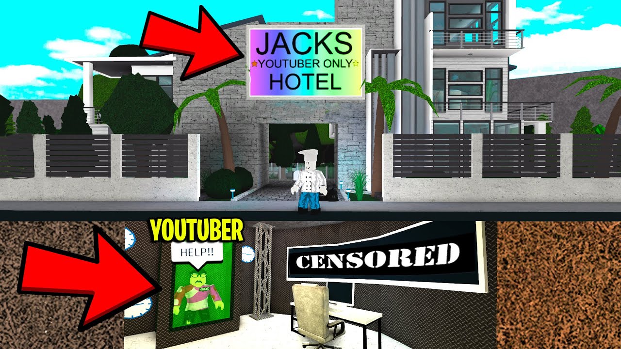 I Stayed At A Youtuber Only Hotel And Found Trapped Youtubers Roblox - not only that this person is a roblox youtuber she also