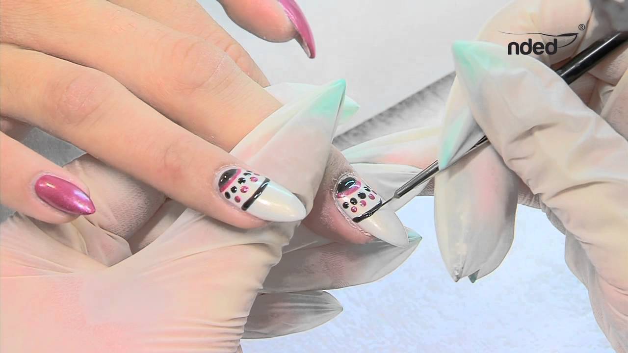 Traumfanger Nailart Mit Uv Gel Nagellack Nded De Youtube