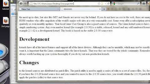 html tutorial in bangla (links & links in the same page)