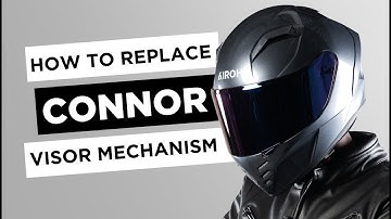 AIROH CONNOR FULL FACE HELMET VISOR MECHANISM ASSEMBLY AND DISASSEMBLY VIDEO TUTORIAL