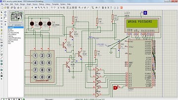 8051 based electronic code lock security system