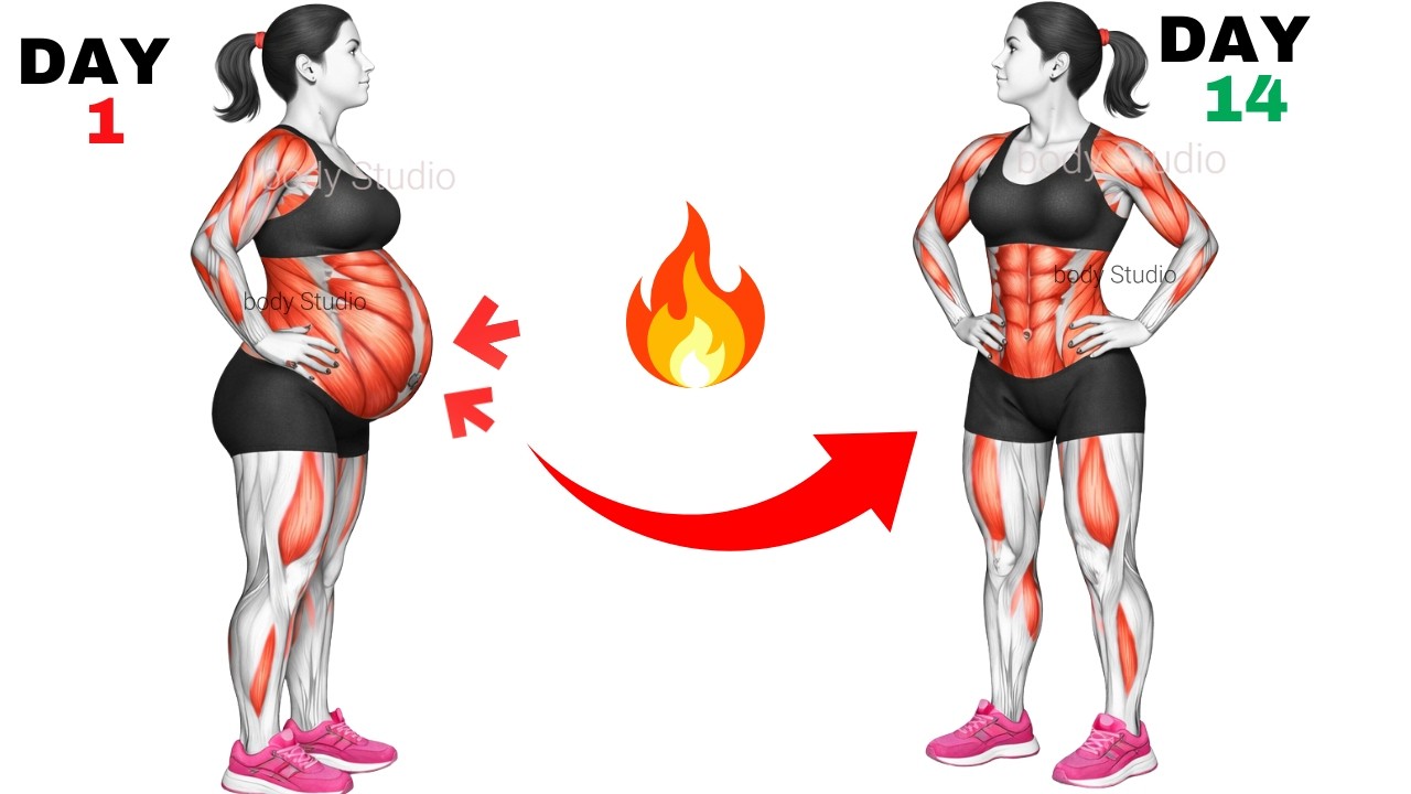 Flat Stomach in 14 Days! 🔥 30-Min Standing Abs - No Squat, Lunge, Jump