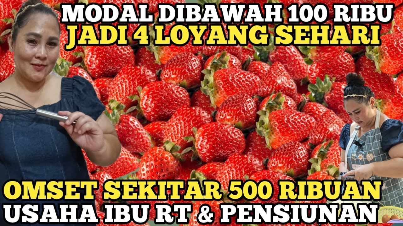 IBU HEBAT! CUMA MODAL DIBAWAH 100 RIBU JUALAN INI JADI 4 LOYANG OMSET 500 RIBUAN ! IDE USAHA RUMAHAN