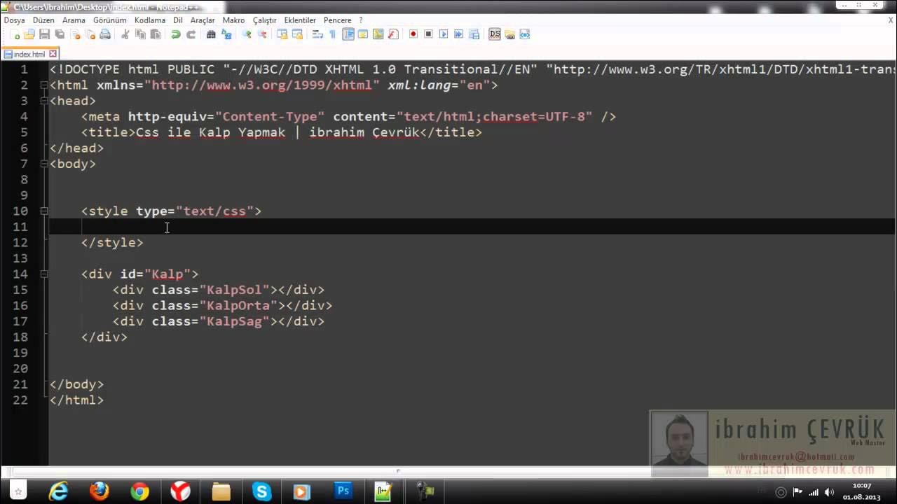 Css ile Kalp Yapma - YouTube