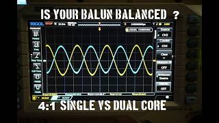 Why a dual core 4:1 HF antenna balun beats a single core