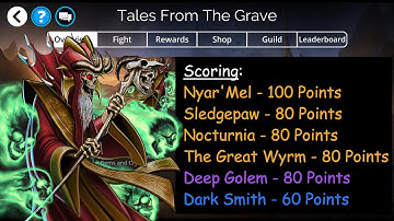 Gems of War - Tales from the Grave World Event TEAMS for the Week of December 6, 2021