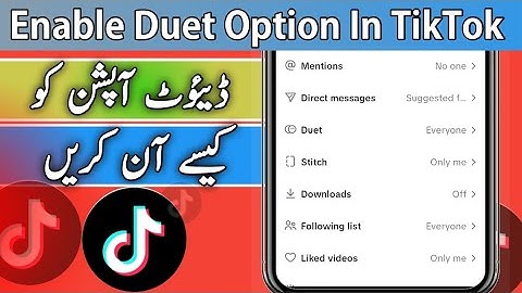 tiktok duet option on kaise kare | how to enable duet in tiktok | TikTok duet option 2025
