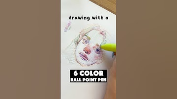 Why don’t ballpoint pens come in more colors?🤔✍️#drawing #ballpointpen #crosshatching #sketch