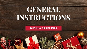 Bucilla - General Instructions