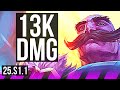 BRAUM & Ezreal vs LULU & Jinx (SUP) | 13k DMG | KR Diamond | 25.S1.1