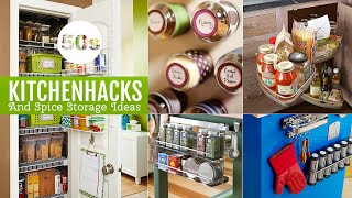 More detail about our kitchen storage ideas and spice storage video: (suitable for small or big kitchen) 1.▻0:25|Hack your 