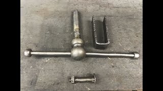 Peter Wright Post Vise Pivot Bolt & Nut, T-Handle, and Mounting Collar